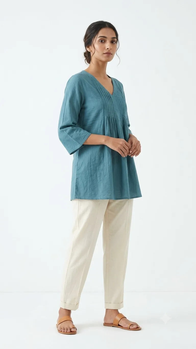 Blue Manvaar Kurti 2