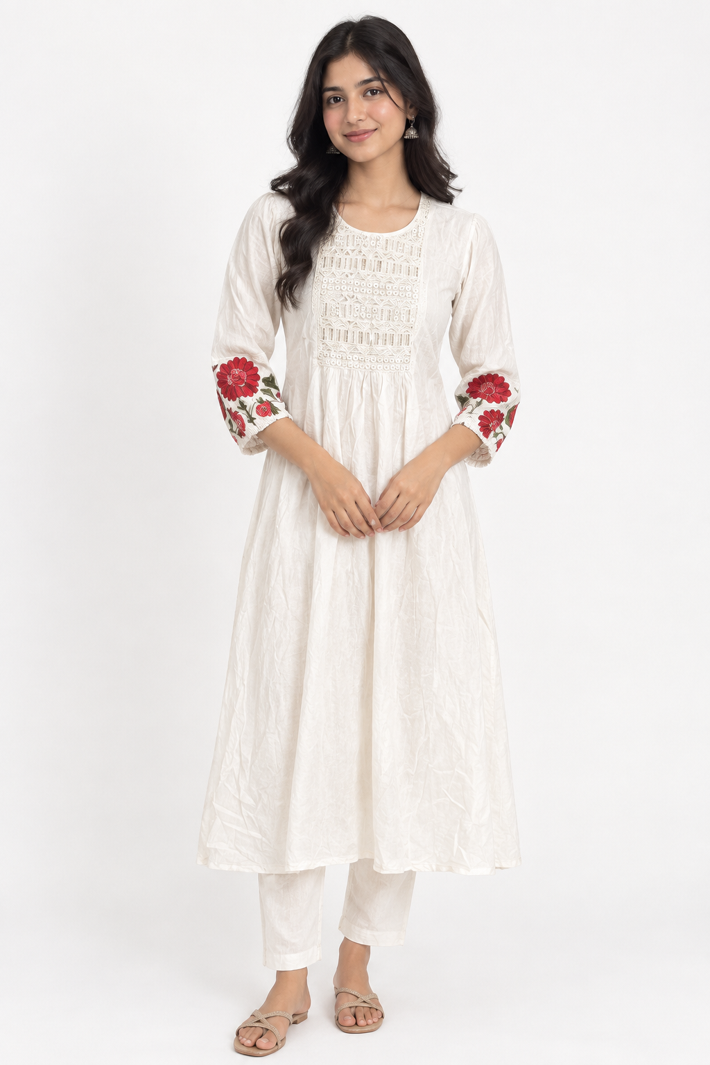 White Kurti