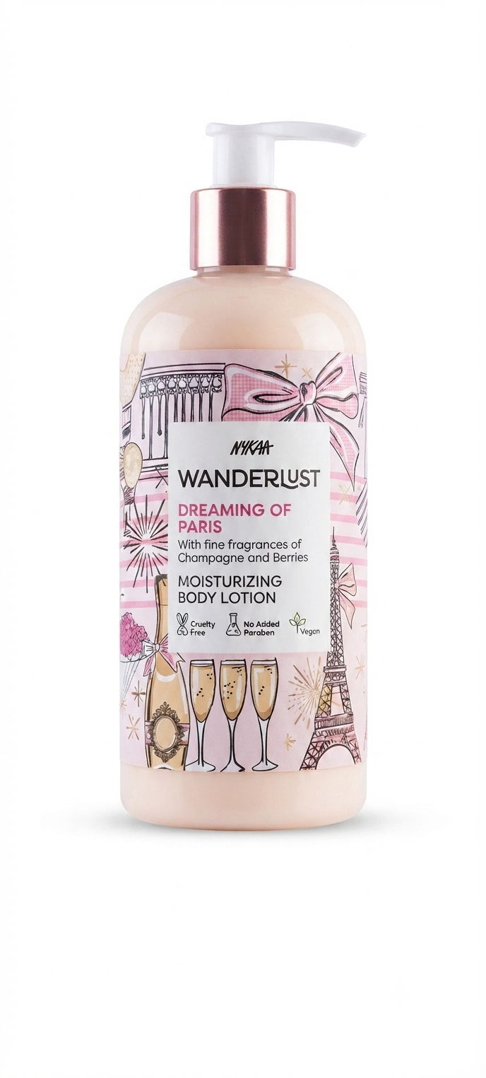 Nykaa dreaming of Paris moisturing body lotion