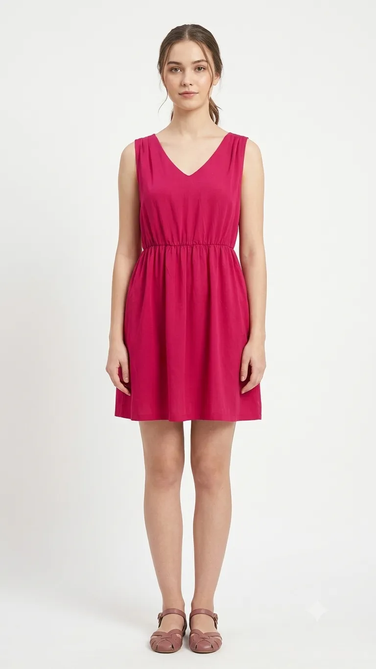 Ajio pink dress 2